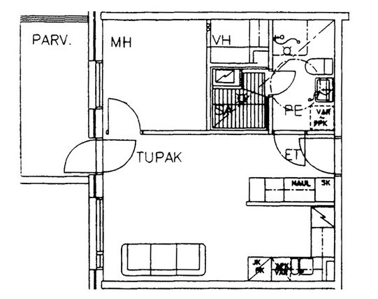 Rental Oulu Hiironen 1 room