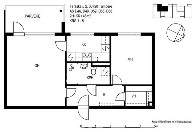 Vuokra-asunto Tampere Hervanta Kaksio