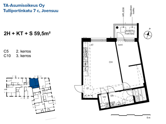 Asumisoikeusasunto Joensuu Otsola Kaksio