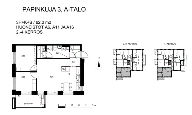 Vuokra-asunto Kuopio  3 huonetta