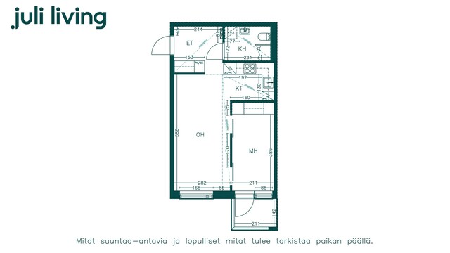 Vuokra-asunto Turku Pukkila Kaksio Yleiskuva