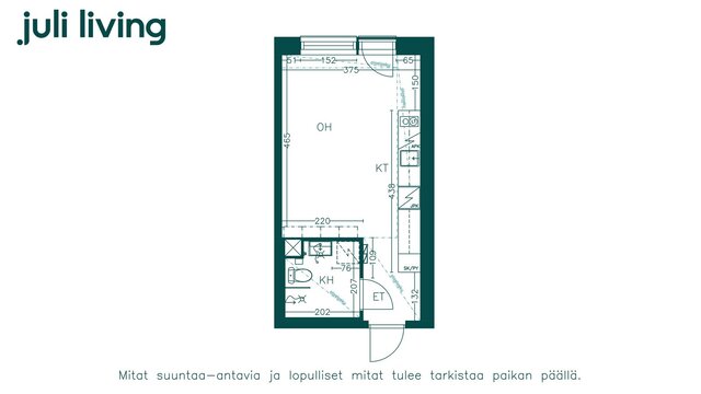 Vuokra-asunto Tampere Lamminpää Yksiö