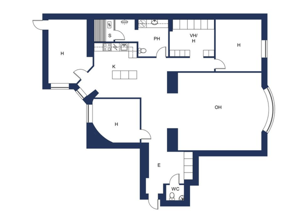 Vuokra-asunto Helsinki Kamppi 4 huonetta Lönnrotinkatu 23