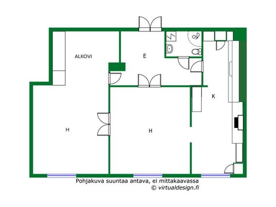 Vuokra-asunto Helsinki Etu-Töölö Kaksio