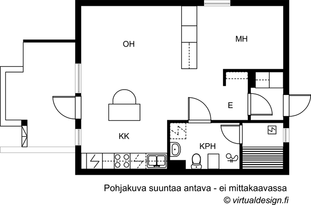 Vuokra-asunto Jyväskylä Heinämäki Kaksio