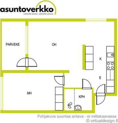 Vuokra-asunto Lahti Keskusta Kaksio