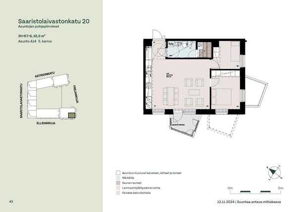 Asumisoikeusasunto Helsinki Kruunuvuorenranta 3 huonetta