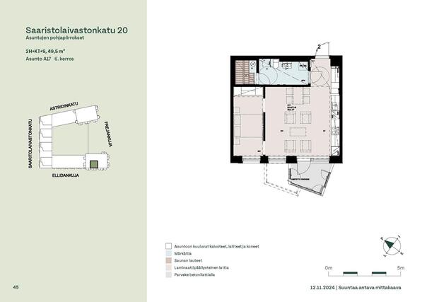 Asumisoikeusasunto Helsinki Kruunuvuorenranta Kaksio