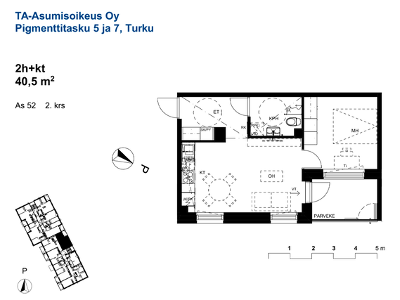 Asumisoikeusasunto Turku Pitkämäki Kaksio