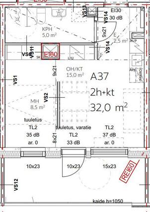 Vuokra-asunto Oulu Pateniemenranta Kaksio