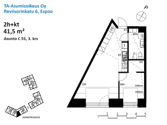 Asumisoikeusasunto Espoo Espoon keskus Kaksio