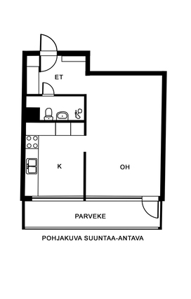 Vuokra-asunto Turku Keskusta Yksiö