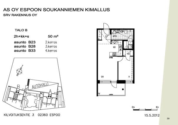 Vuokra-asunto Espoo Soukanniemi Kaksio -