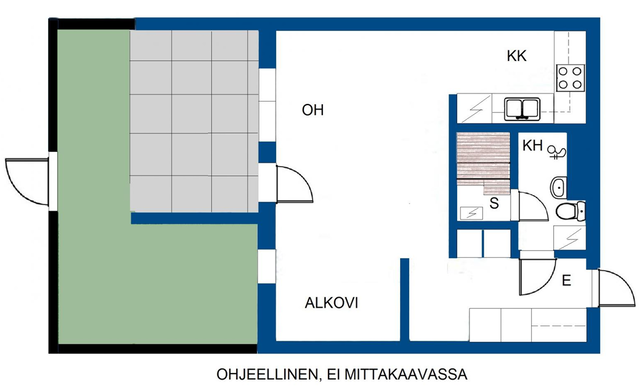 Vuokra-asunto Helsinki Malmi Yksiö