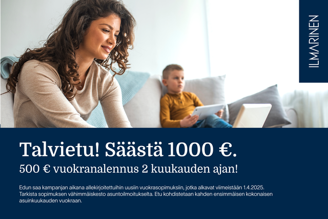 Vuokra-asunto Helsinki Etelä-Haaga Kaksio Hellemäenpolku 10 B