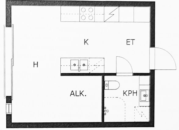 Vuokra-asunto Seinäjoki Itikka Yksiö