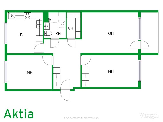 Vuokra-asunto Loviisa  3 huonetta