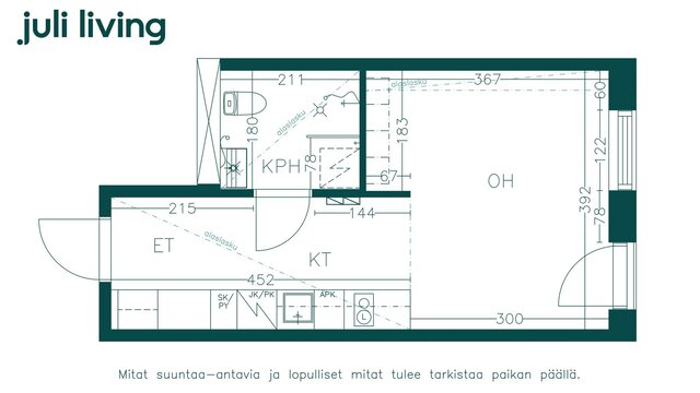 Vuokra-asunto Tampere Tesoma Yksiö