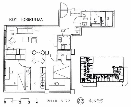 Vuokra-asunto Jyväskylä Keskusta 3 huonetta