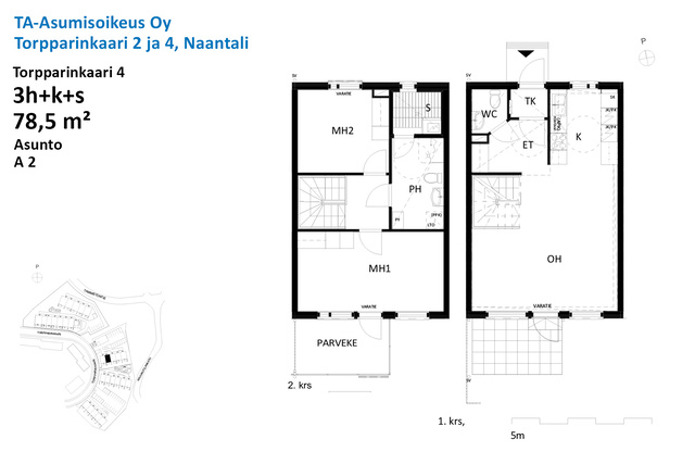 Right of occupancy apartment Naantali Tammisto 3 rooms