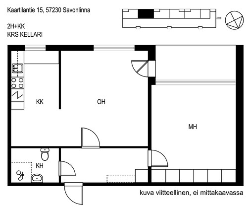 Vuokra-asunto Savonlinna Nätki Kaksio Kampanja