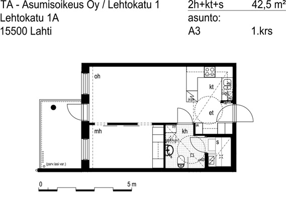 Asumisoikeusasunto Lahti Kerinkallio Kaksio