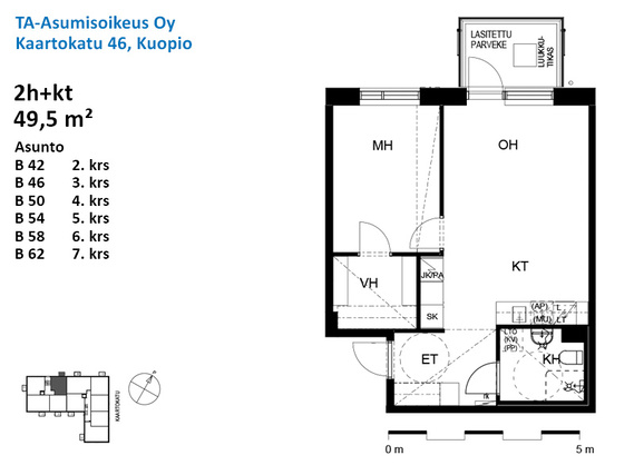 Asumisoikeusasunto Kuopio Haapaniemi Kaksio