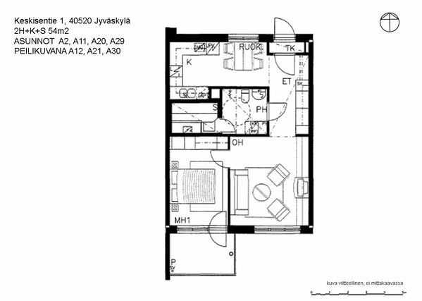 Rental Jyväskylä Kuokkala 2 rooms