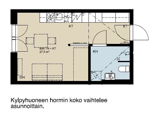 Vuokra-asunto Tampere Niemenranta Yksiö Julkisivu