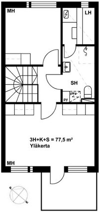 Asumisoikeusasunto Helsinki Suutarila 3 huonetta