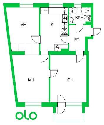 Vuokra-asunto Lappeenranta Parkkarila 3 huonetta Kampanja