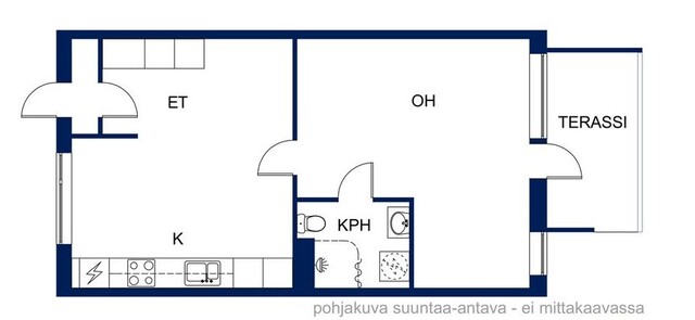 Vuokra-asunto Lahti Asemantausta Yksiö Keittiö