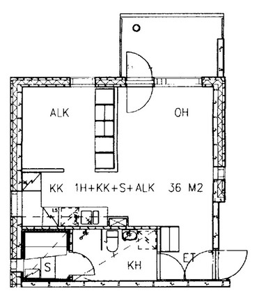 Asumisoikeusasunto Espoo Kilo Yksiö