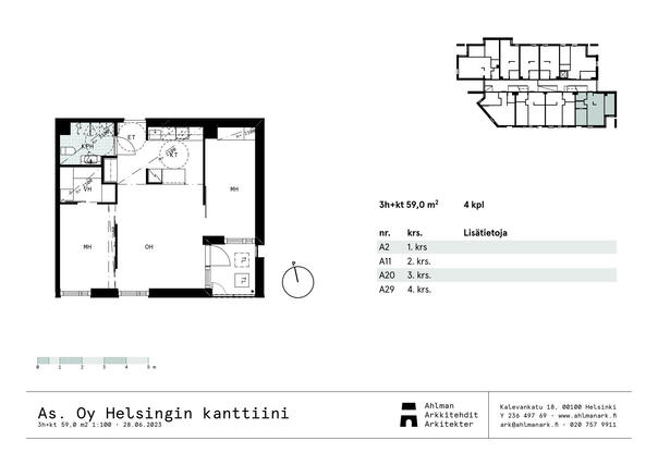 Vuokra-asunto Helsinki Maunula 3 huonetta Julkisivu