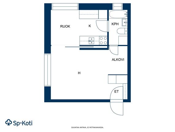 Vuokra-asunto Kouvola Kuusankoski Yksiö