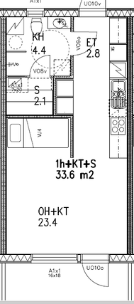 Vuokra-asunto Nokia Keskusta Yksiö