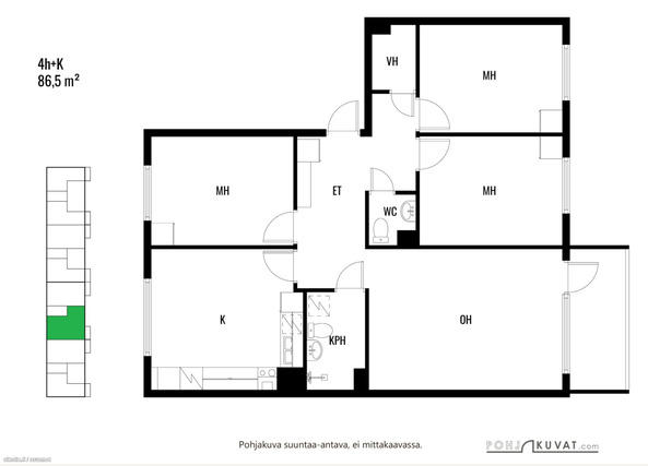 Rental Siilinjärvi Simonsalo 4 rooms