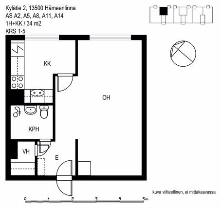 Vuokra-asunto Hämeenlinna Nummi Yksiö