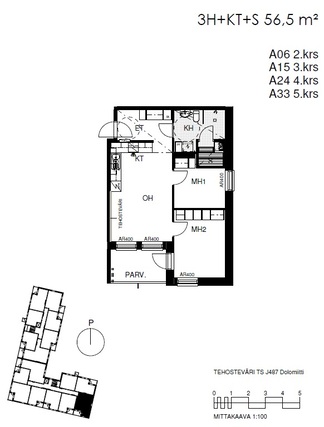 Vuokra-asunto Tampere Härmälänranta 3 huonetta Julkisivu, pääkuva