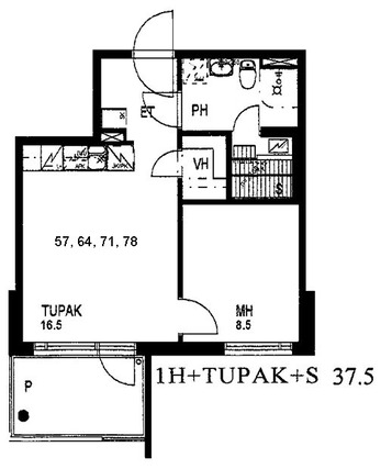 Right of occupancy apartment Tampere Härmälä 1 room