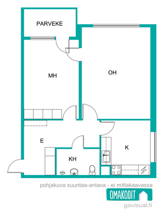 Rental Kouvola Ravikylä 2 rooms