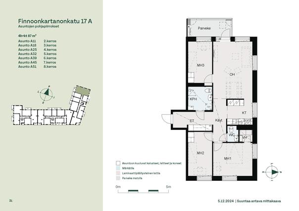 Asumisoikeusasunto Espoo Finnoo 4 huonetta