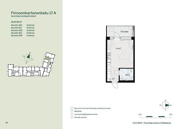 Asumisoikeusasunto Espoo Finnoo Yksiö