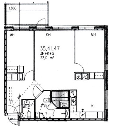 Rental Lappeenranta Kivisalmi 3 rooms