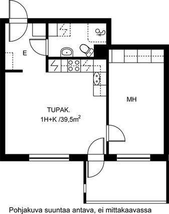 Vuokra-asunto Lahti Asemantausta Kaksio Keittiö