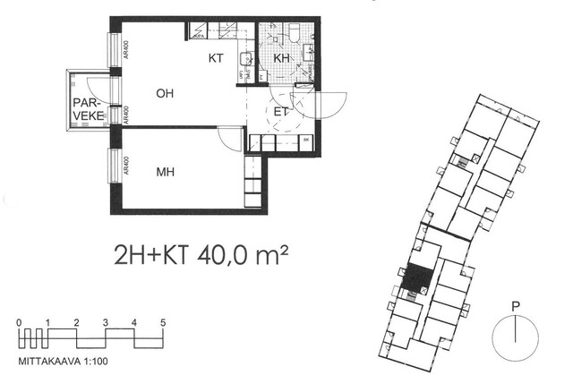 Vuokra-asunto Tampere Härmälänranta Kaksio Yleiskuva