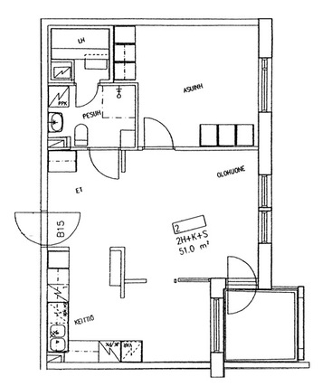 Rental Lappeenranta Harapainen 2 rooms