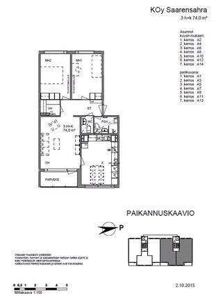 Vuokra-asunto Tampere Kaukajärvi 3 huonetta