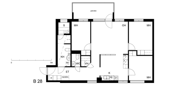 Vuokra-asunto Tampere Hatanpää 4 huonetta B 28  Hatanpäänkatu 11 B 28