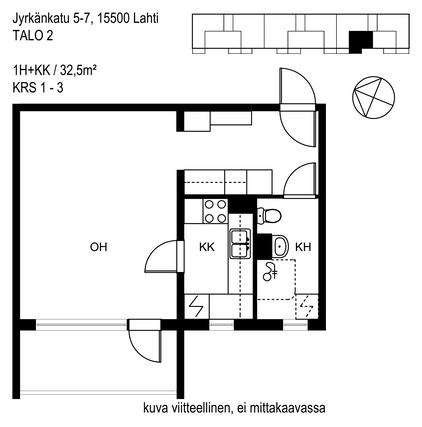 Vuokra-asunto Lahti Liipola Yksiö Kampanja